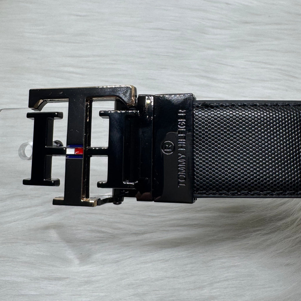 Tommy Hilfiger Double Face Belt |Black-Gold|