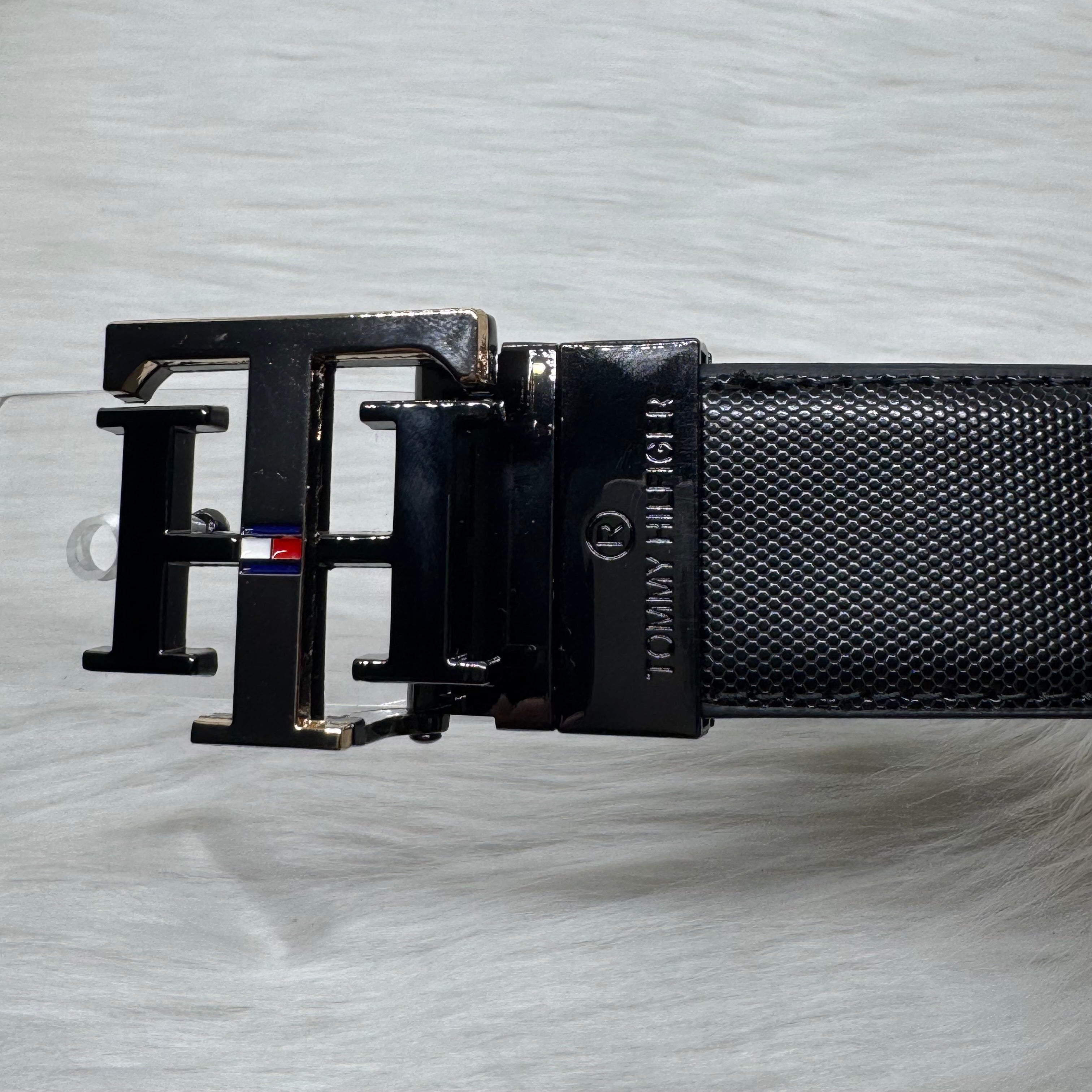 Tommy Hilfiger Double Face Belt |Black-Gold|