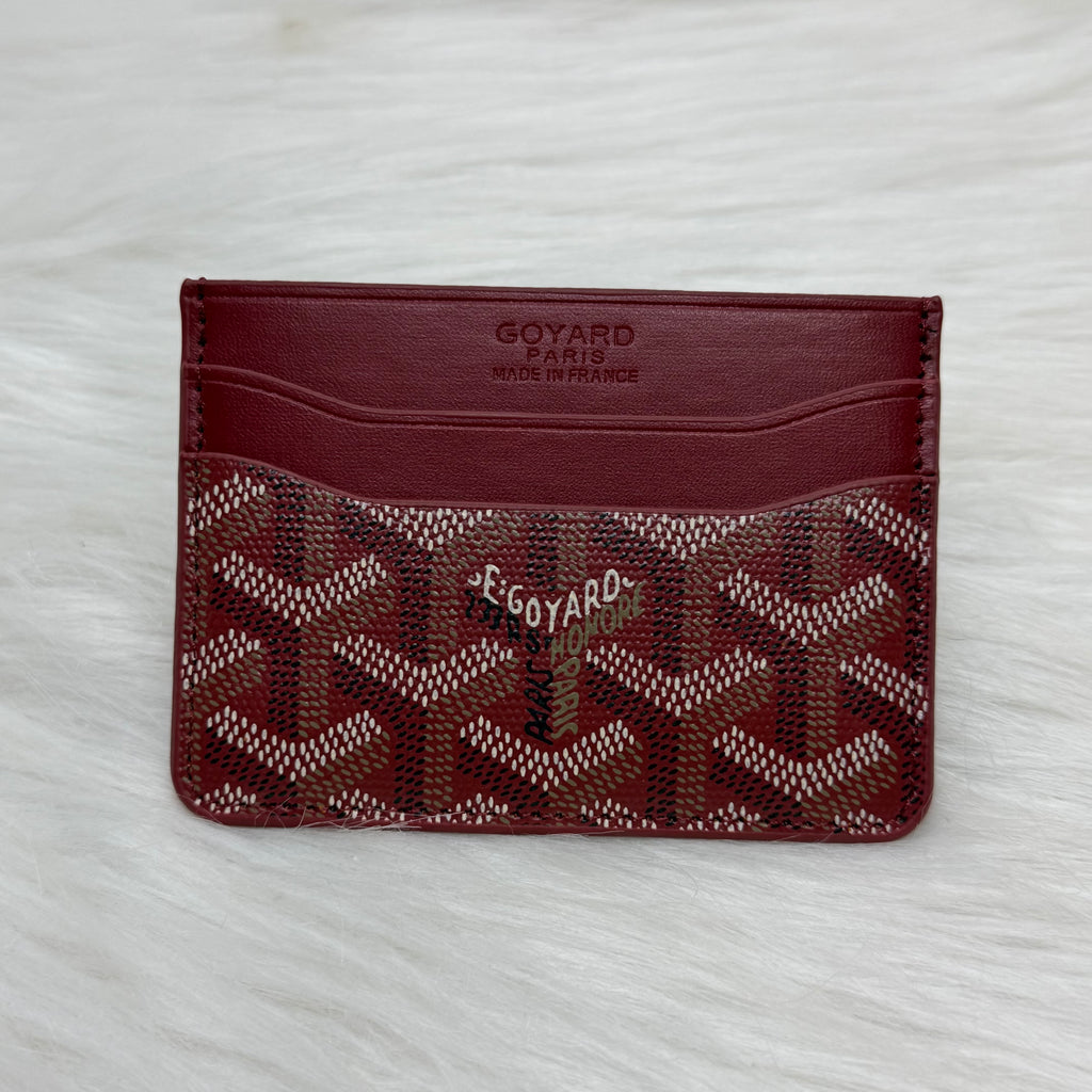 Goyard Card-Holder |Wine Red|