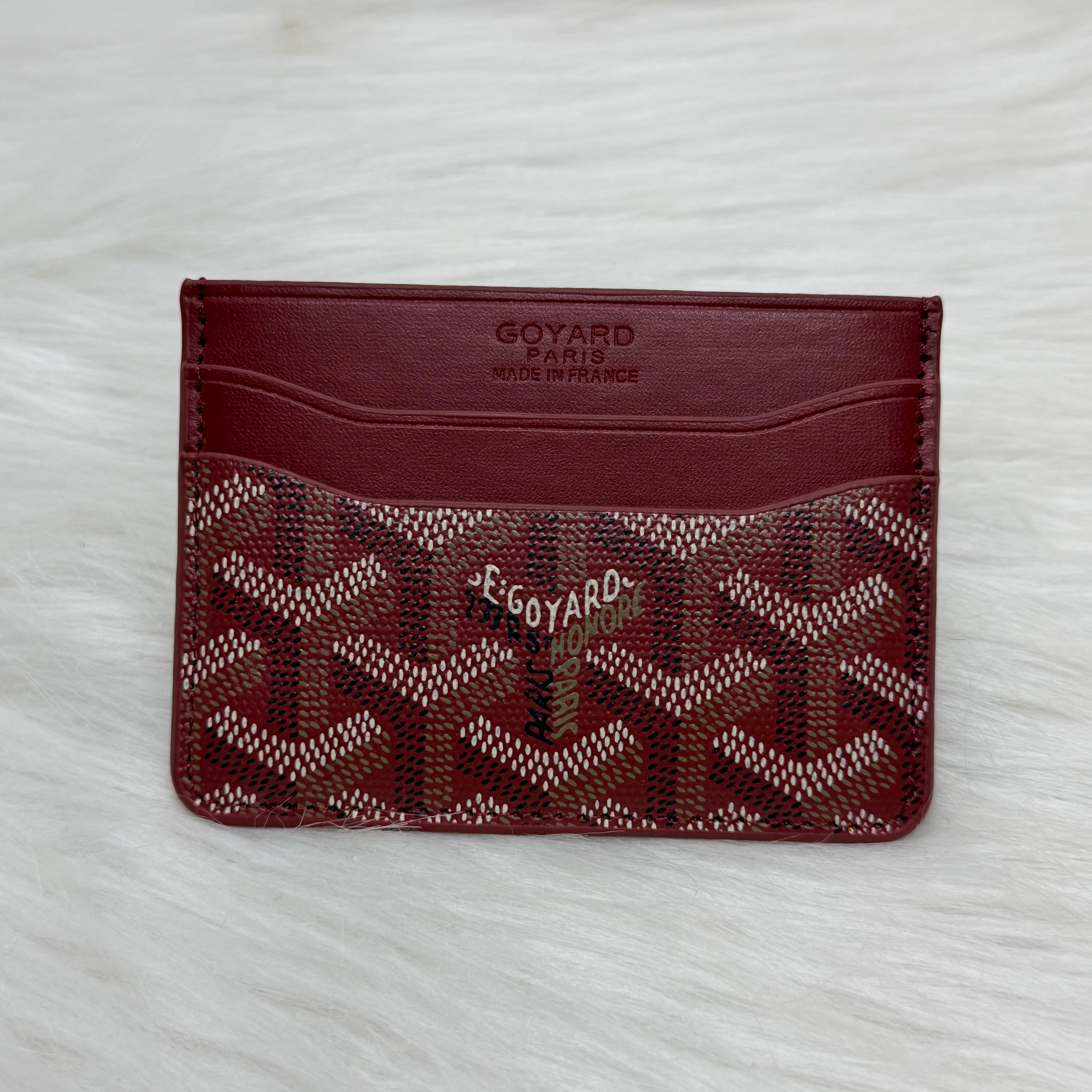 Goyard Card-Holder |Wine Red|