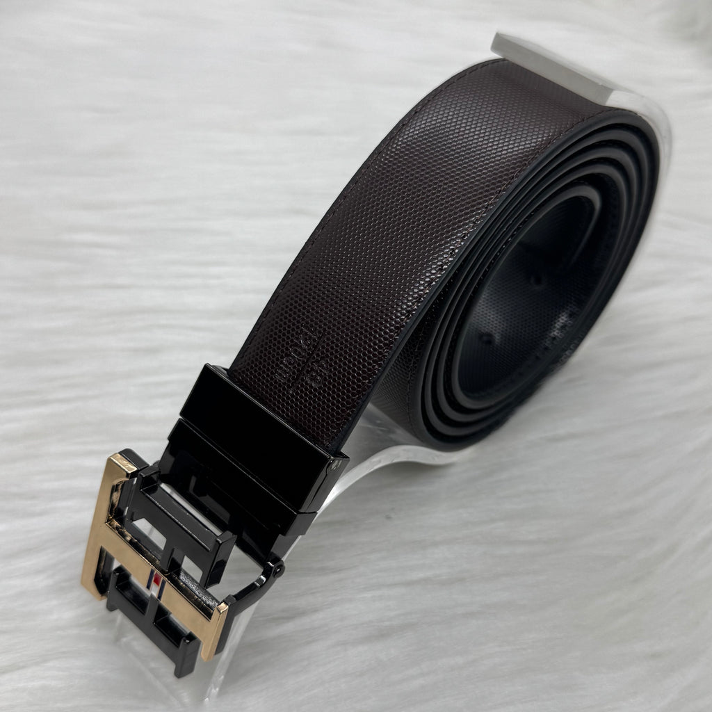 Tommy Hilfiger Double Face Belt |Black-Gold|