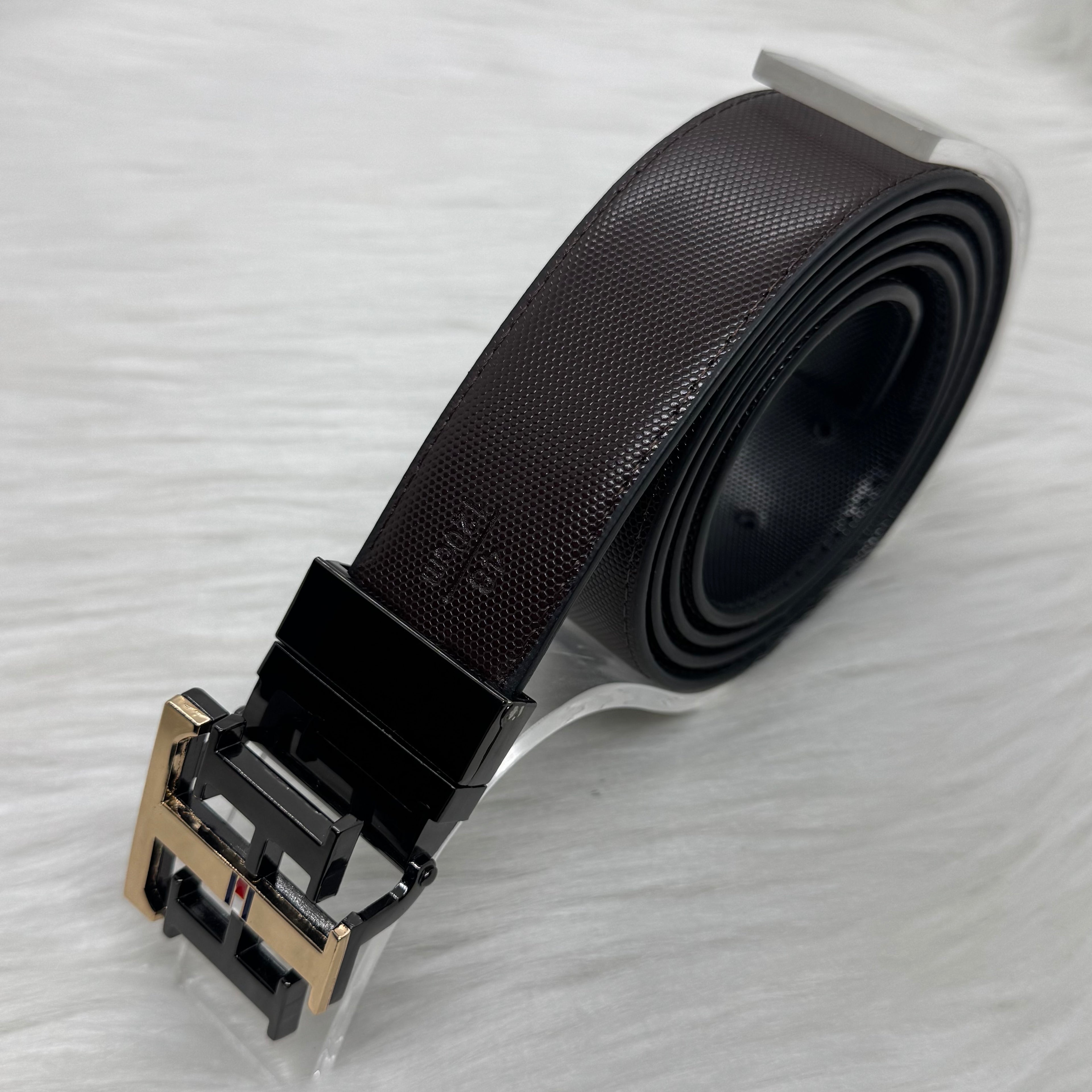 Tommy Hilfiger Double Face Belt |Black-Gold|
