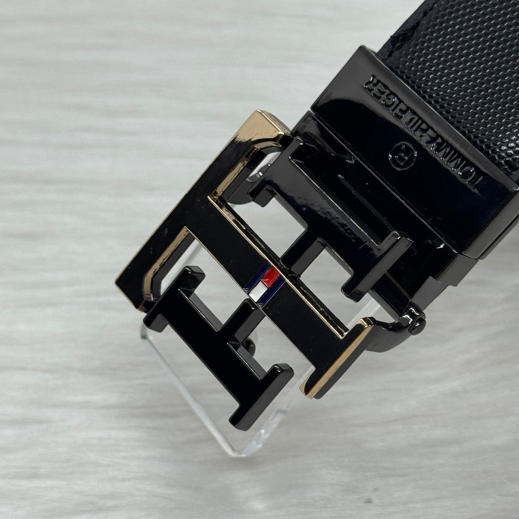 Tommy Hilfiger Double Face Belt |Black-Gold|