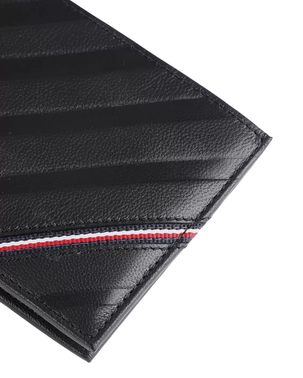 Tommy Hilfiger Black Textured Wallet |Black|