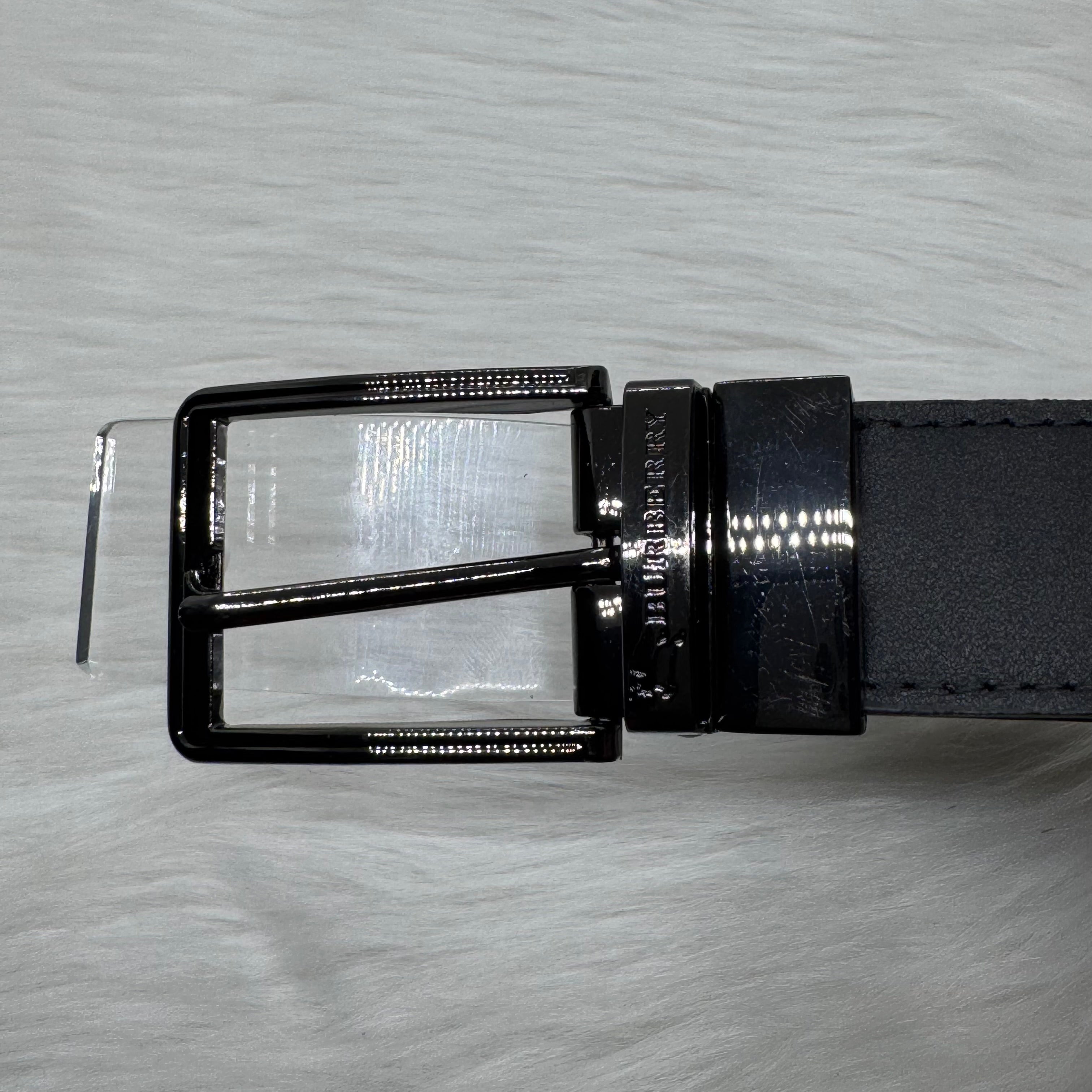Burberry Double Face Belt |Black Buckle|
