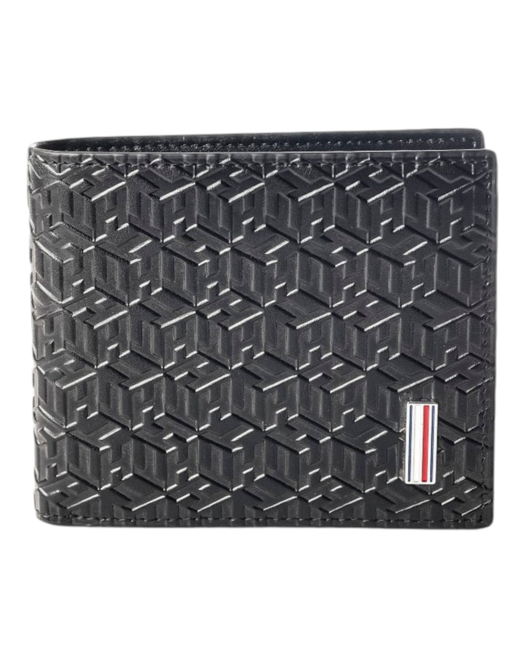 Tommy Hilfiger Monogram Embossed Wallet |Black|