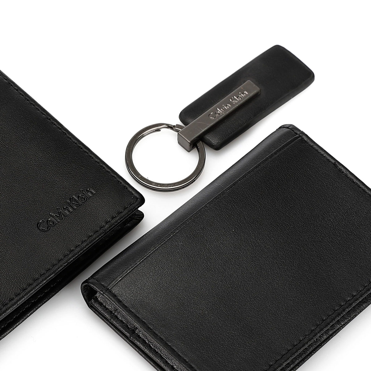Calvin Klein Set Wallet , Card Holder & Keychain