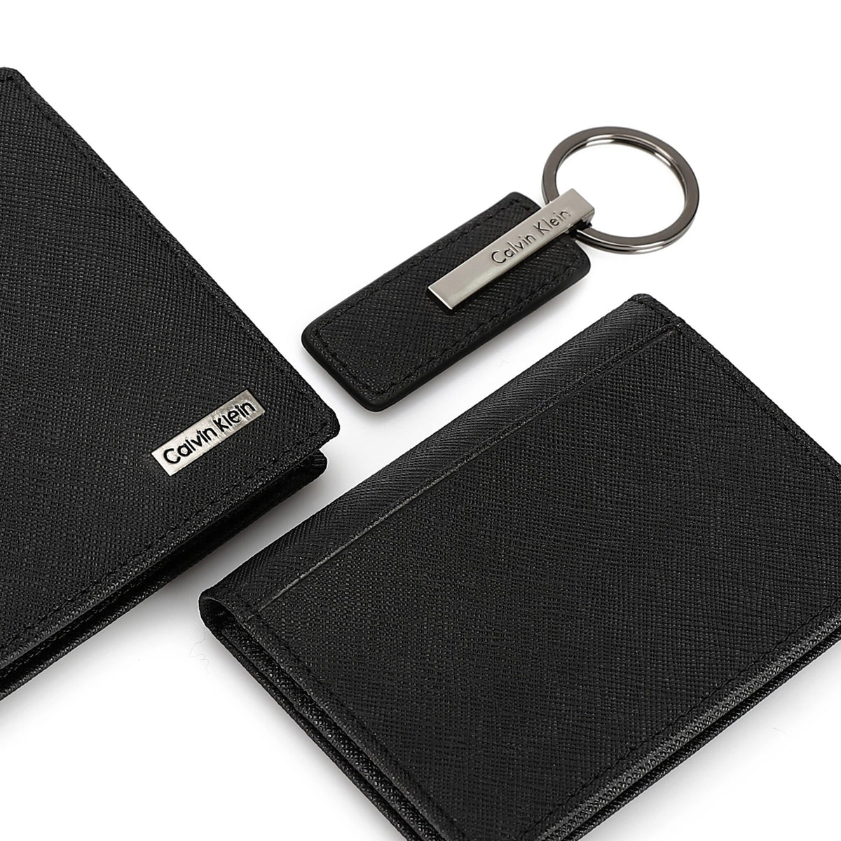 Calvin Klein Set Wallet , Card Holder & Keychain